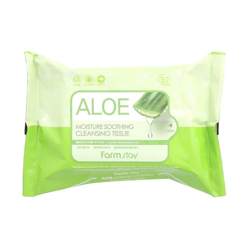 Moisture Soothing Cleansing Tissue, Aloe