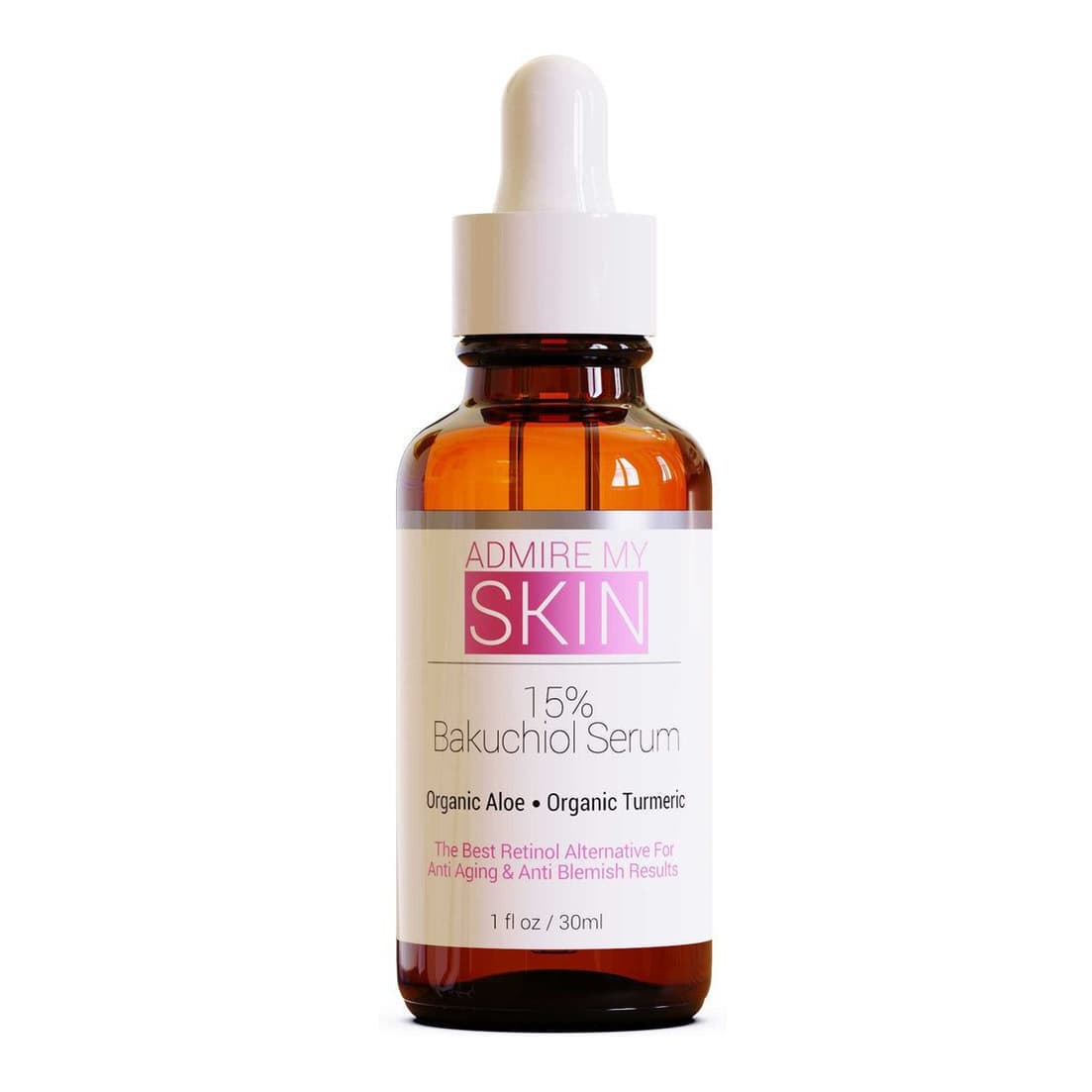15% Bakuchiol Serum Natural Retinol Serum Alternative for Face - Anti Blemish Anti Aging Facial Serum Contains Organic Aloe