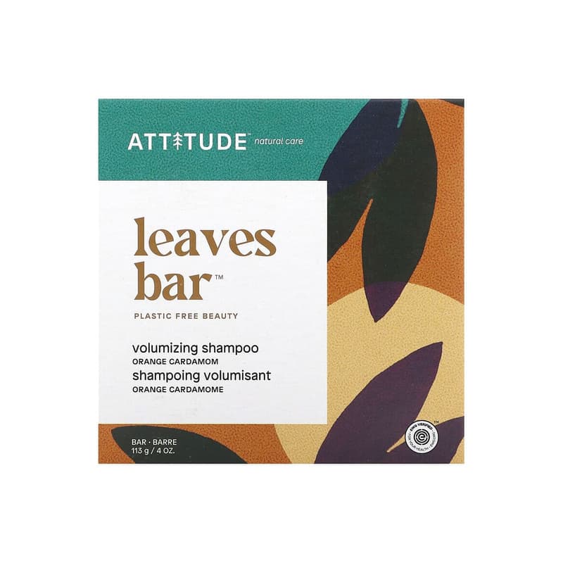 Leaves Bar, Volumizing Shampoo Bar, Orange Cardamom
