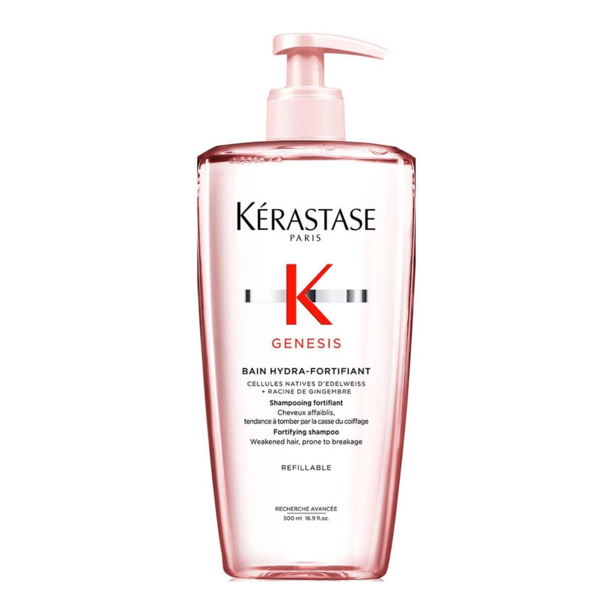 Kérastase Genesis Bain Shampoo Refillable Bottle, to Protect from Hair Fall with Ginger Root & Edelweiss Flower