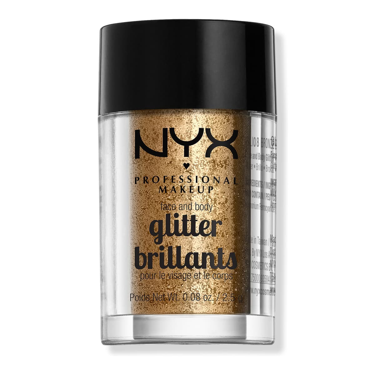 Vegan Loose Face and Body Glitter, Bronze