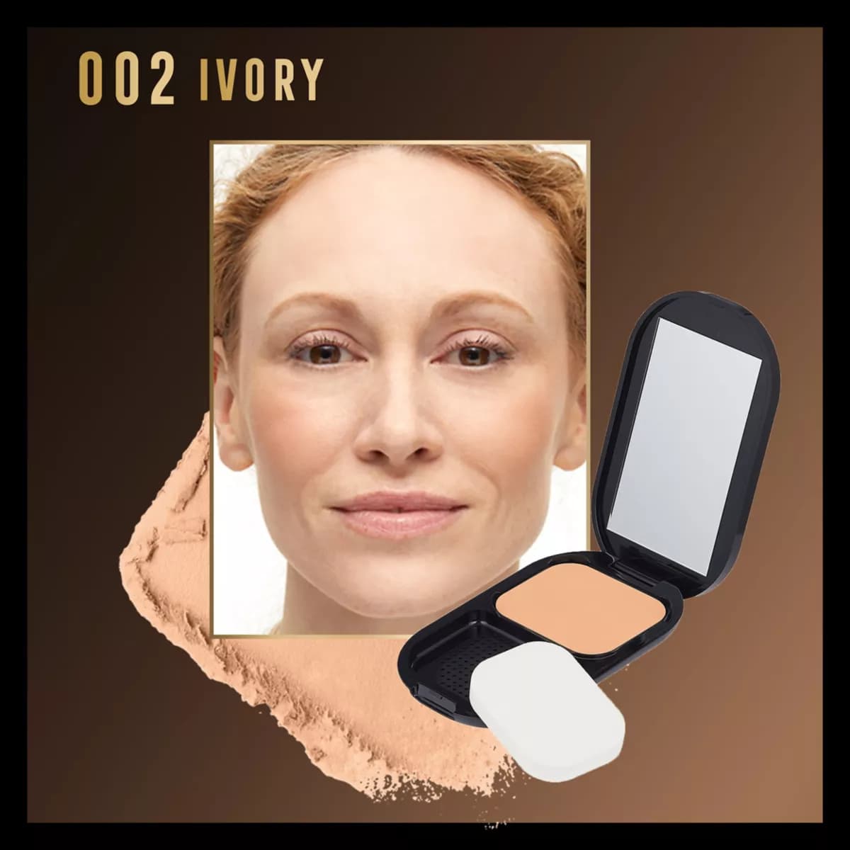 Facefinity Compact SPF 20 Matte Powder Foundation, ivory 002