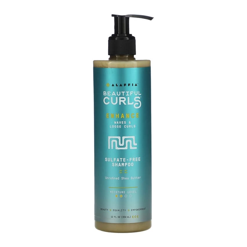 Beautiful Curls, Sulfate-Free Shampoo, Unrefined Shea Butter