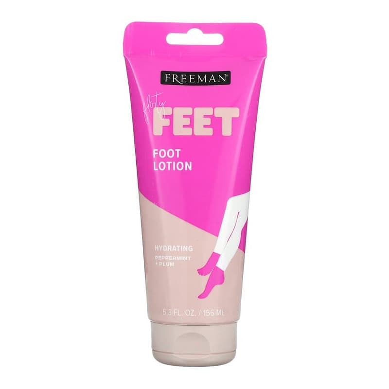 Flirty Feet, Hydrating Foot Lotion, Peppermint & Plum