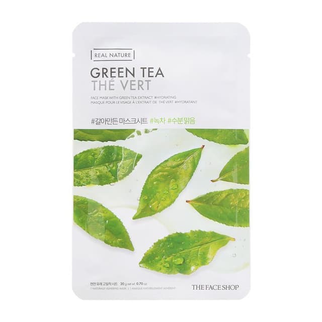 Real Nature Face Mask 1pc, Green Tea