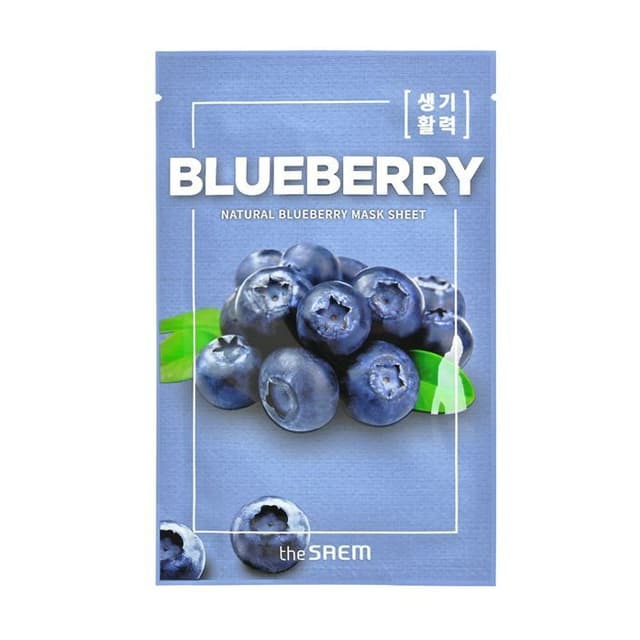 Natural Mask Sheet, #12 Blueberry
