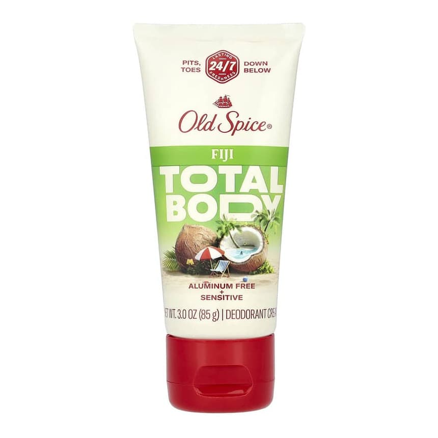 Total Body, Deodorant Cream, Aluminum Free, Fiji