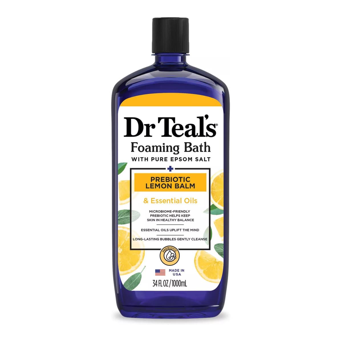 Prebiotic Lemon Balm with Sage & Thyme Essential Oils Foaming Bath