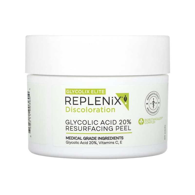 Discoloration, Glycolix Elite, Glycolic Acid 20% Resurfacing Peel