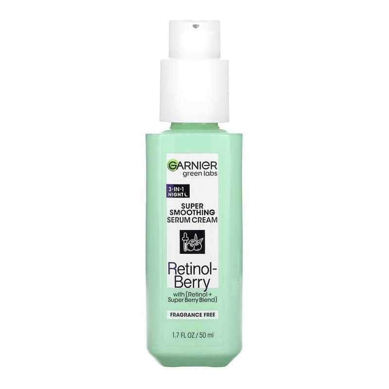 Green Labs, Super Smoothing Serum Cream, Retinol-Berry