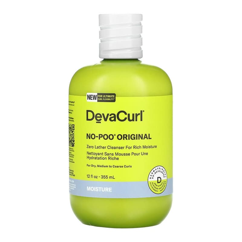 No-Poo Original, Zero Lather Cleanser For Rich Moisture, For Dry, Medium to Coarse Curls