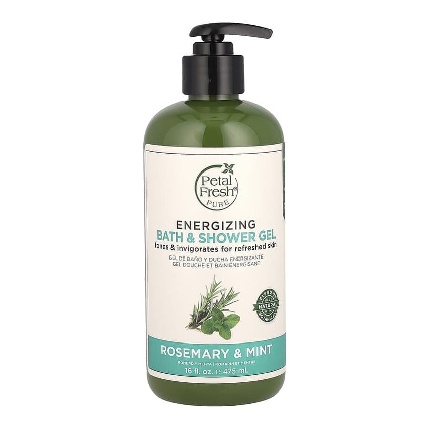Energizing Bath & Shower Gel, Rosemary & Mint