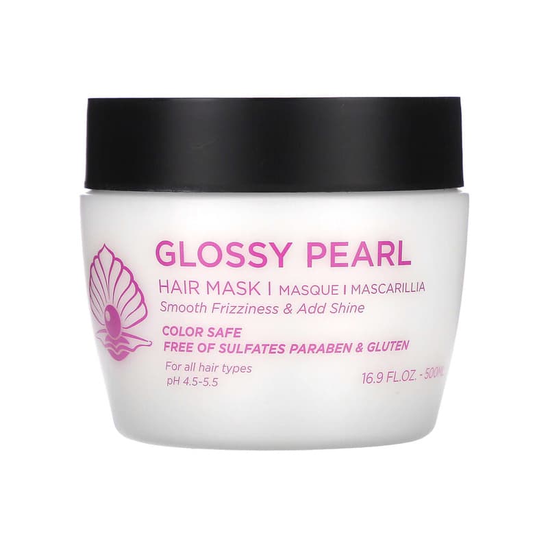 Glossy Pearl, Hair Mask, For All Hair Types