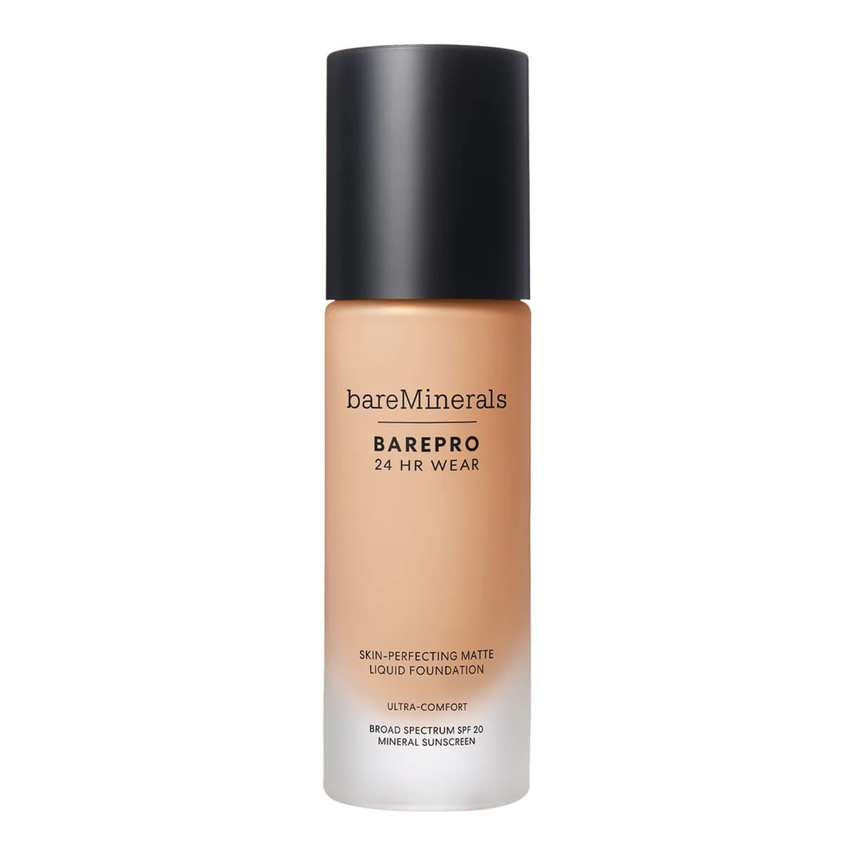 BAREPRO 24 Hour Matte Liquid Foundation Mineral SPF 20, Light 28 Neutral
