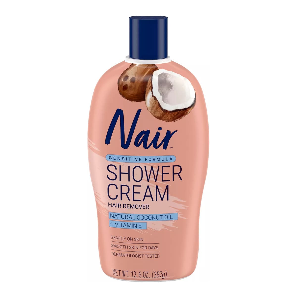 Sensitive Shower Cream Hair Remover with Coconut Oil and Vitamin E