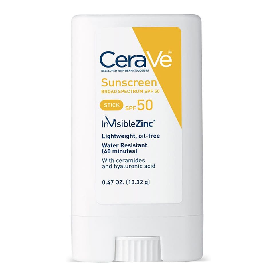 100% Mineral Hydrating Face Sunscreen Stick for Face, SPF 50
