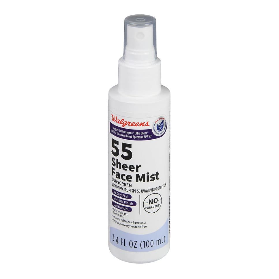 SPF 55 Sheer Face Mist Sunscreen