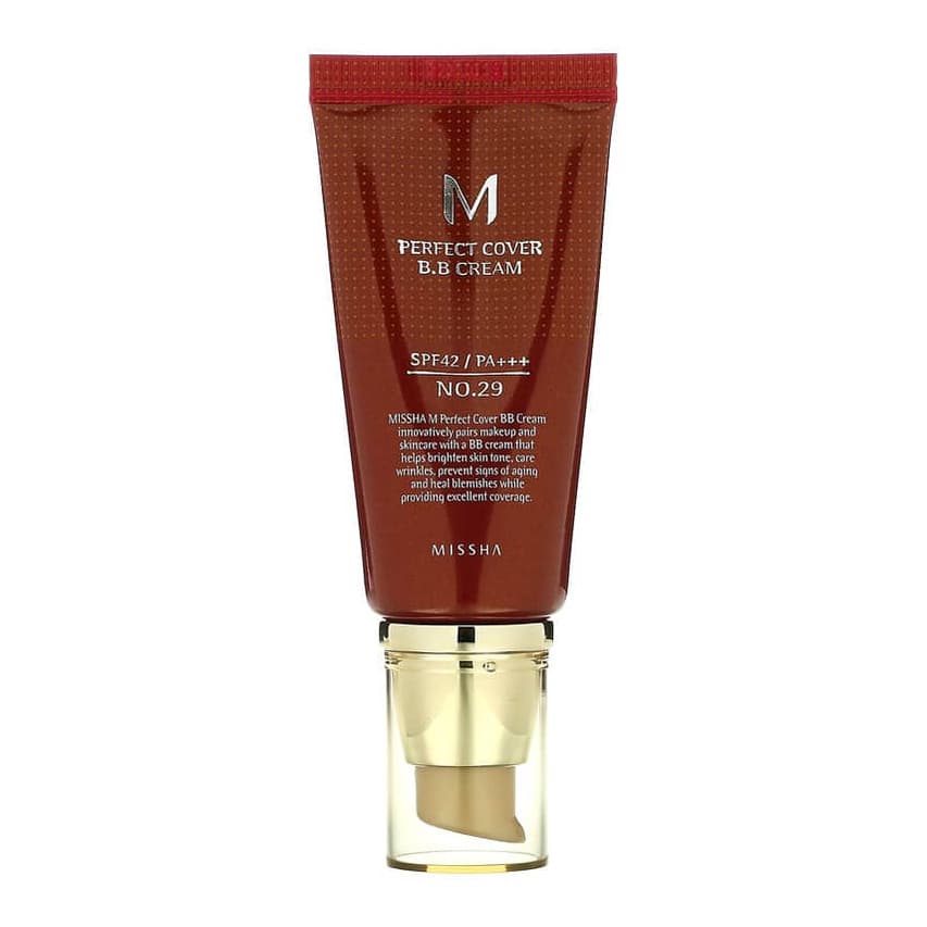 M Perfect Cover B.B Cream, SPF 42 PA+++, #29 Caramel Beige