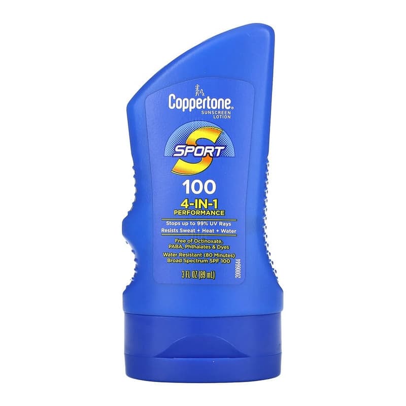 Sport, Sunscreen Lotion, 4-In-1 Performance, SPF 100