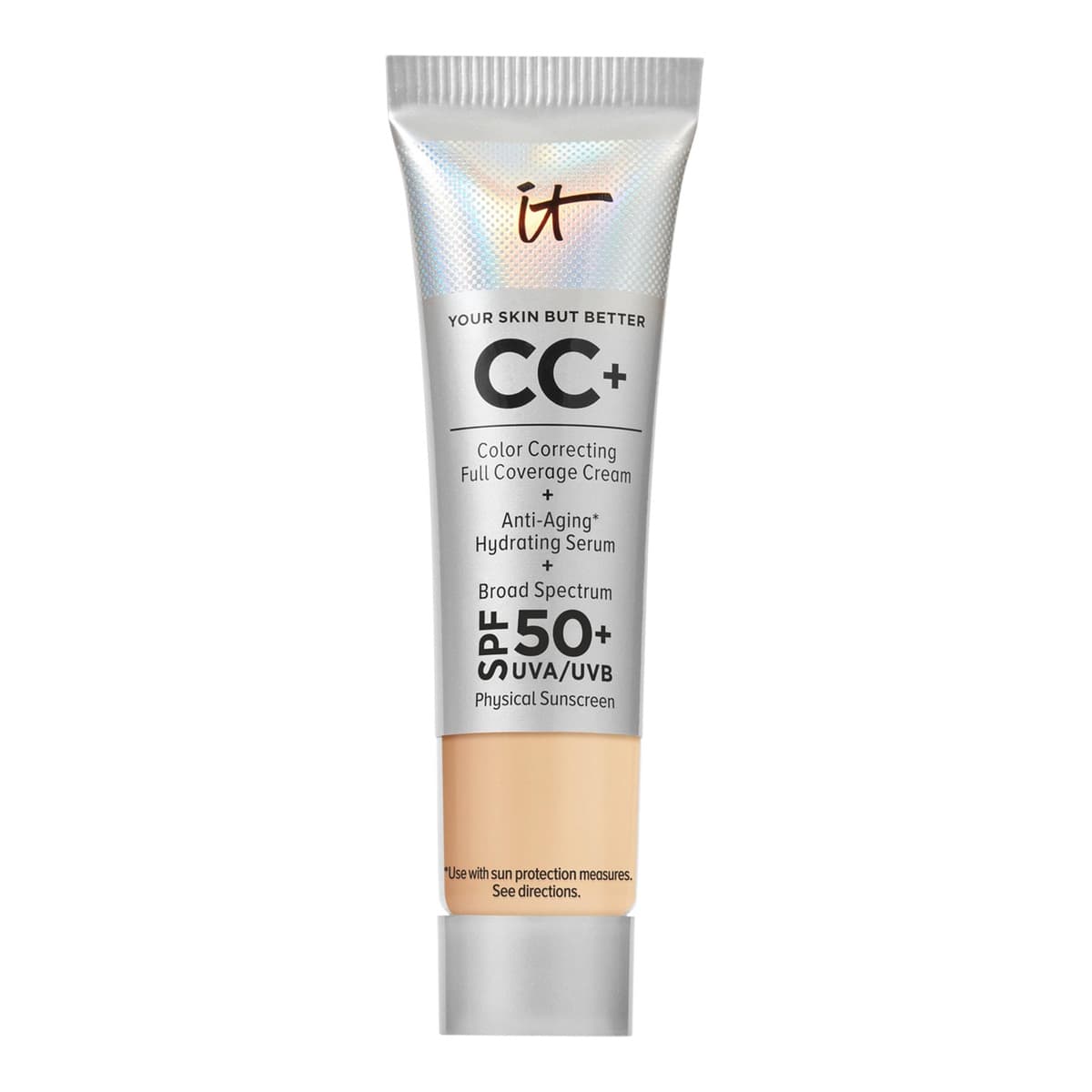 Mini CC+ Cream Full Coverage Color Correcting Foundation with SPF 50+, Medium