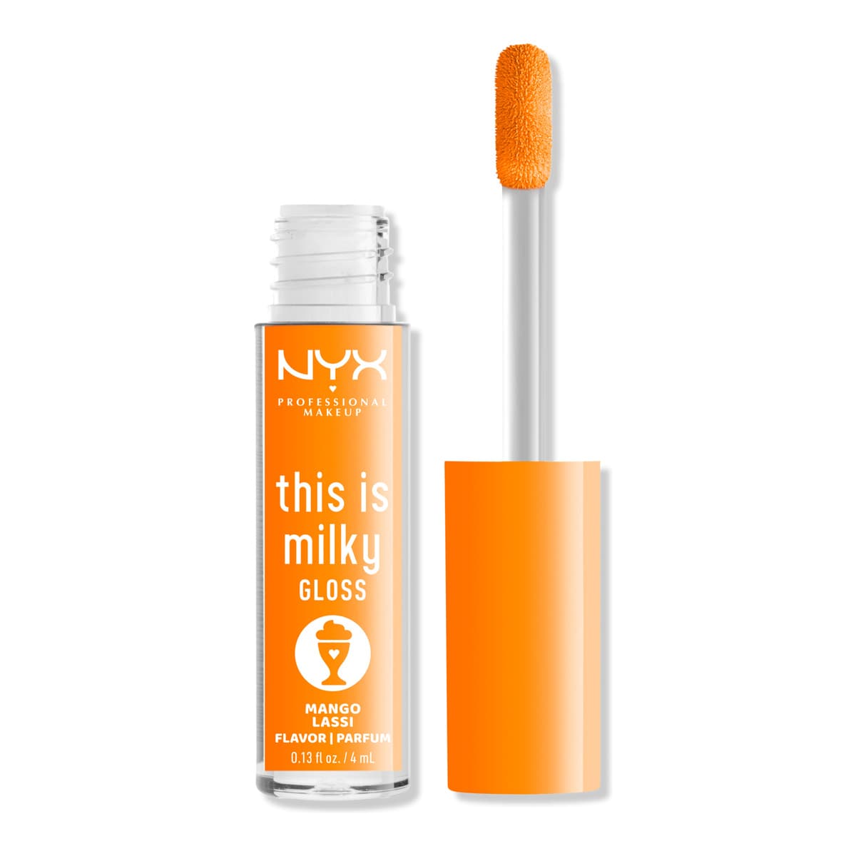 This is Milky Gloss Milkshakes Vegan Lip Gloss, Mango Lassi