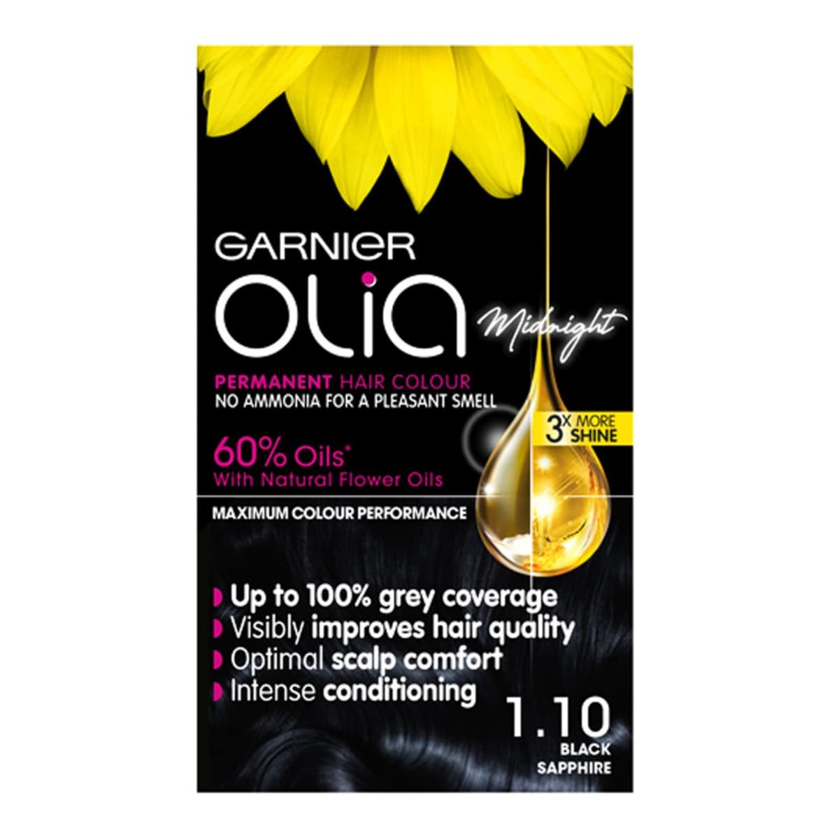 Olia Hair Colourant 1.10 Black Sapphire