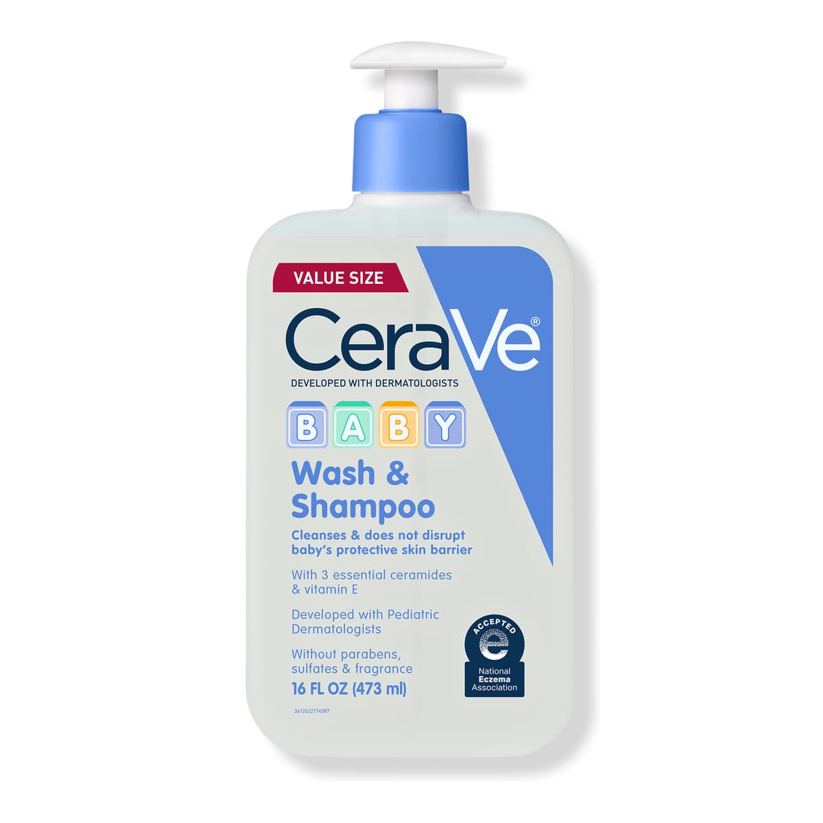 Baby Wash & Shampoo, 2-in-1 Gentle Tear-Free Cleanser for Sensitive Skin & Hair
