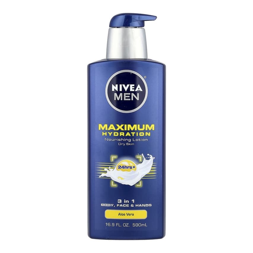 Men, Maximum Hydration, Nourishing Lotion, Dry Skin, Aloe Vera