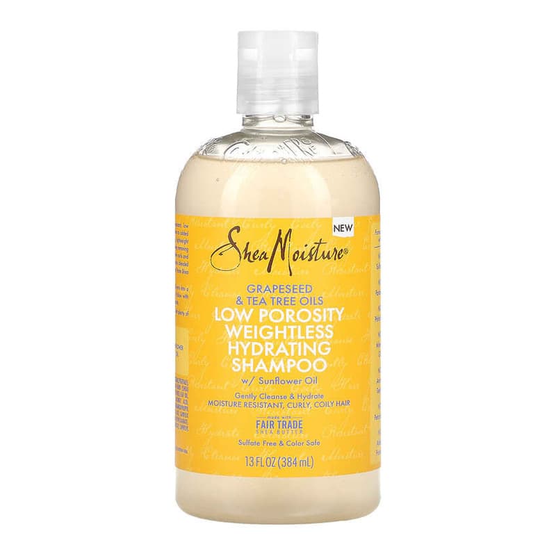 Grapeseed Oil & Tea Tree Oils, Low Porosity Weightless Hydrating Shampoo