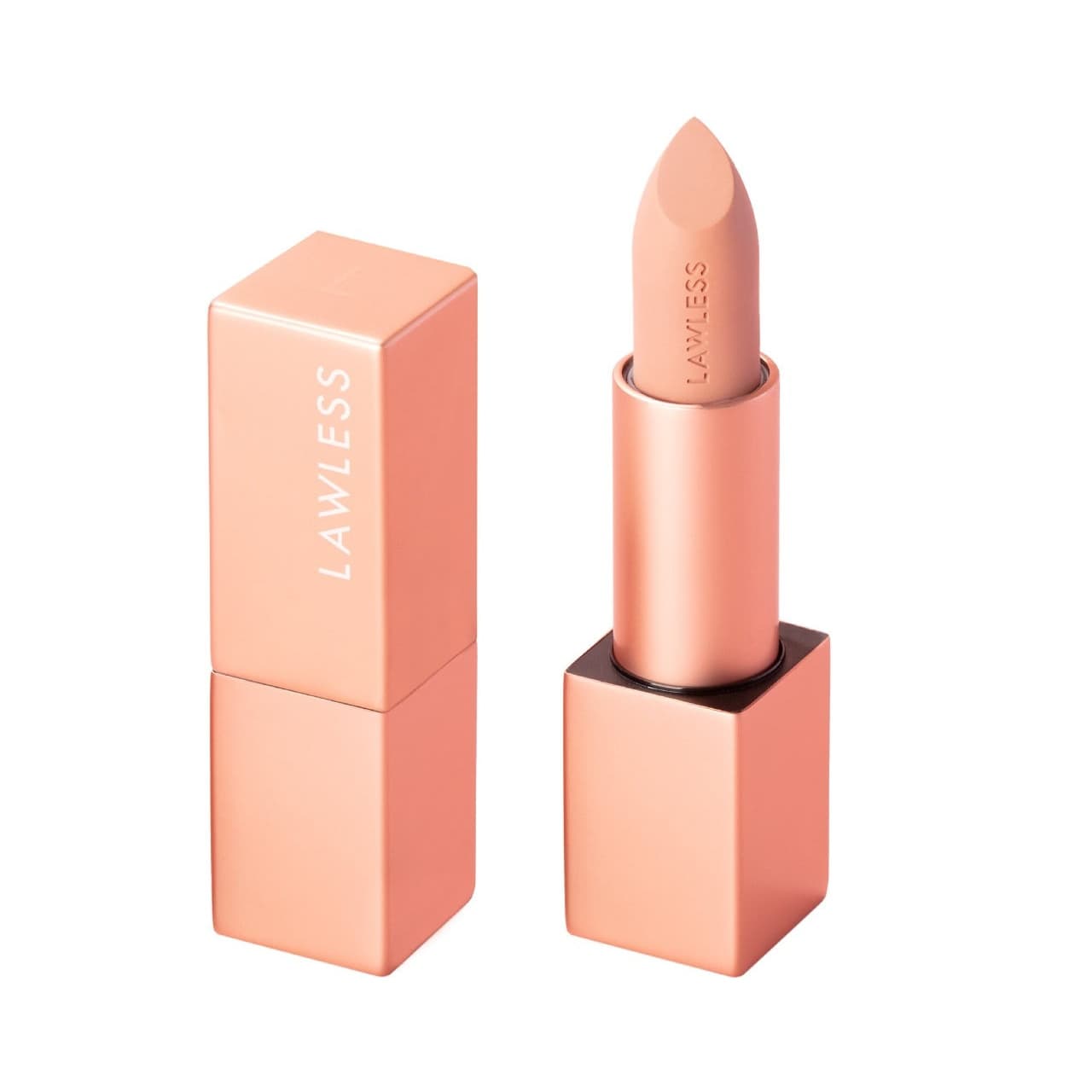 Forget the Filler Lip-Plumping Line-Smoothing Satin Cream Lipstick, Platinum