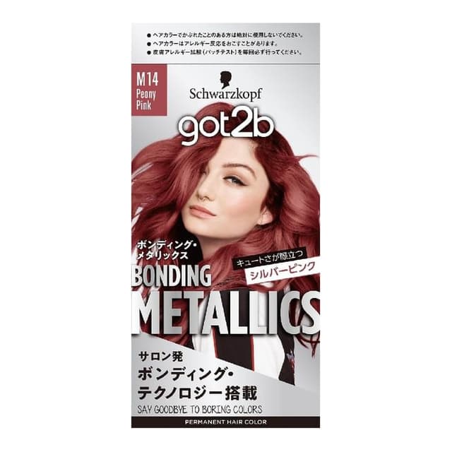 got2b Bonding Metallics Hair Color, M14 Peony Pink