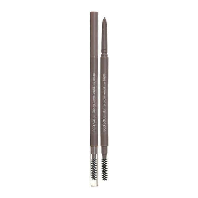 Eco Soul Skinny Brow Pencil, #02 Gray Brown