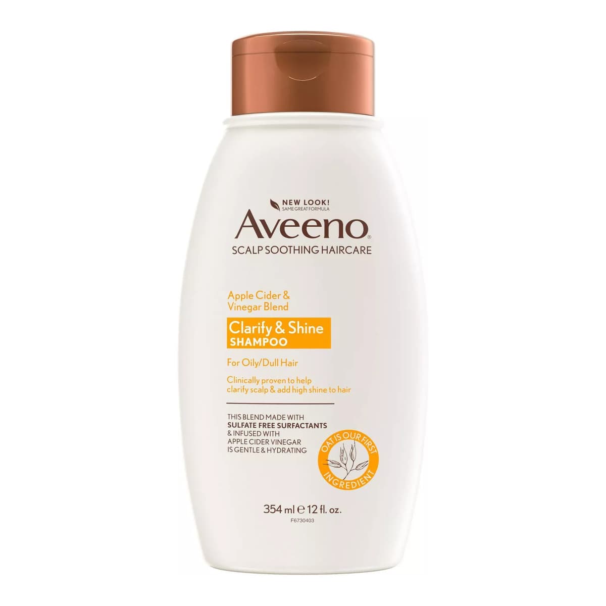Apple Cider Vinegar Blend Sulfate Free Shampoo for Balance and High Shine