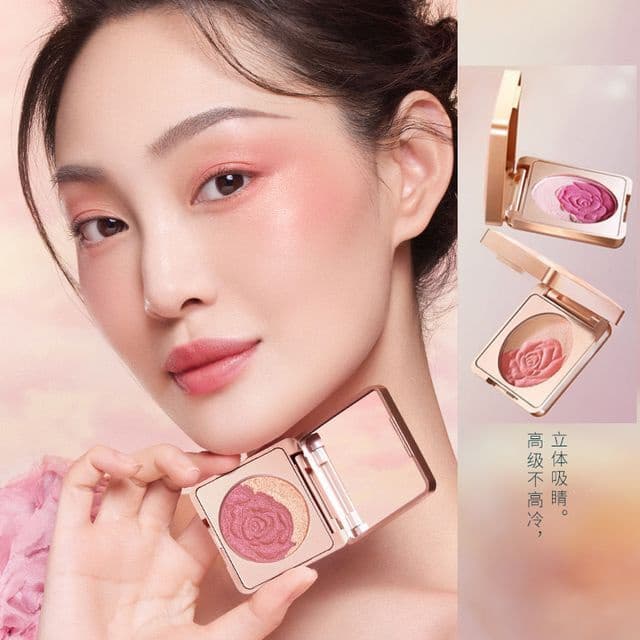 New Floral Dew Care Cream-To-Powder Blush, #08 Moonlight Rose