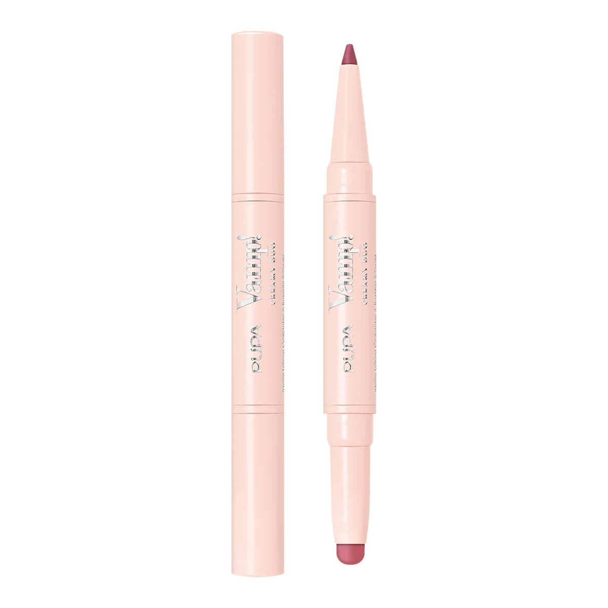 Milano Vamp! Creamy Duo Contouring Lip Pencil and Shiny Lipstick - 008 Vintage Rose - Lipstick
