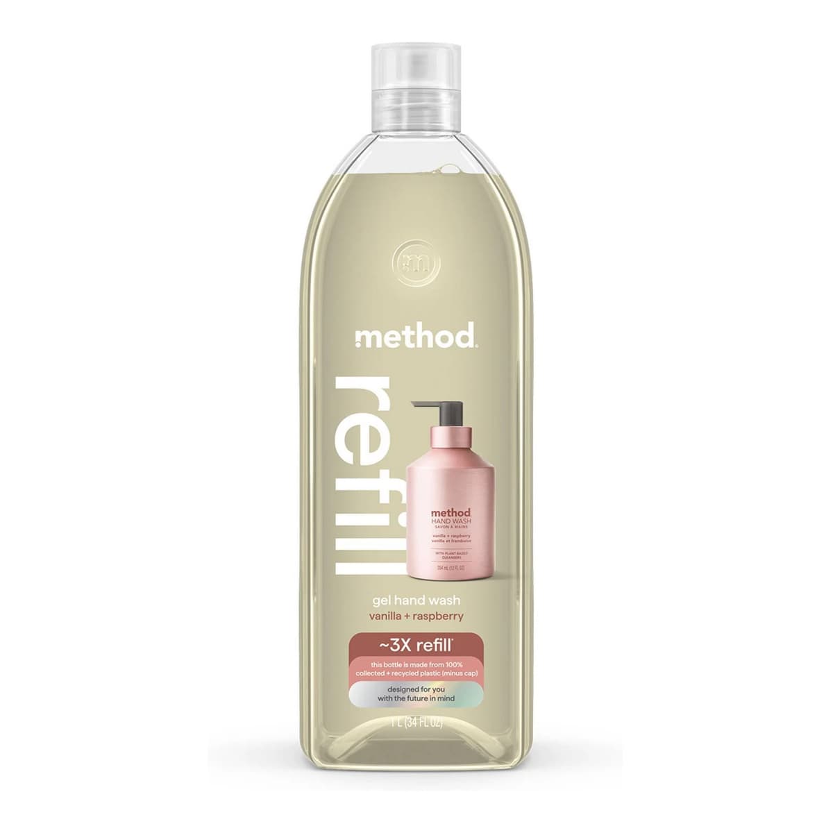 Aluminum Gel Hand Soap Refill - Vanilla + Raspberry