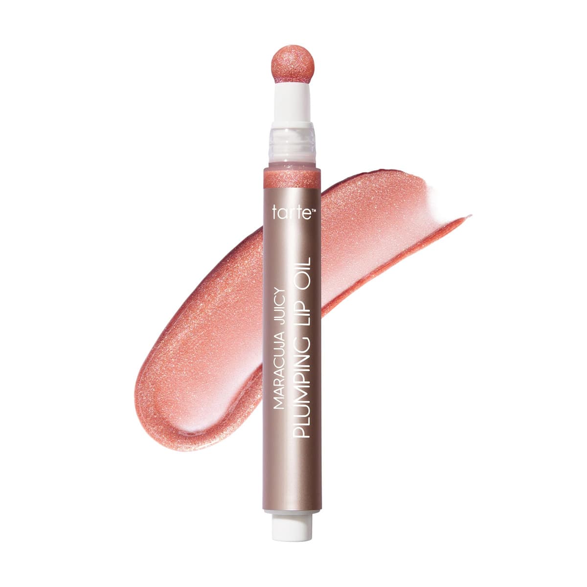 maracuja juicy plumping lip oil, shimmering daffodil