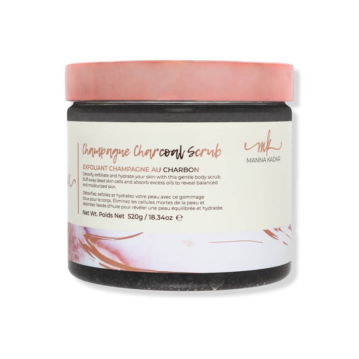 Champagne Scented Charcoal Exfoliating Body Scrub