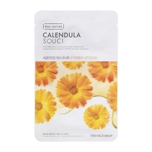 Real Nature Face Mask 1pc, Calendula