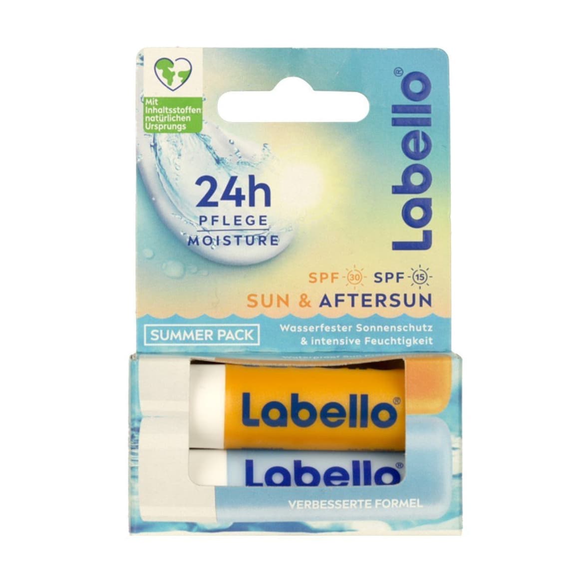 Sun & After-Sun Lip Balm Set (2x )