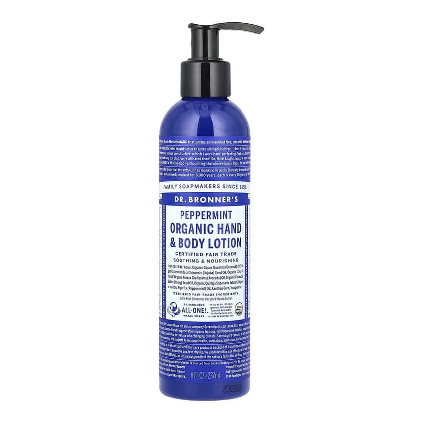 Organic Hand & Body Lotion, Peppermint