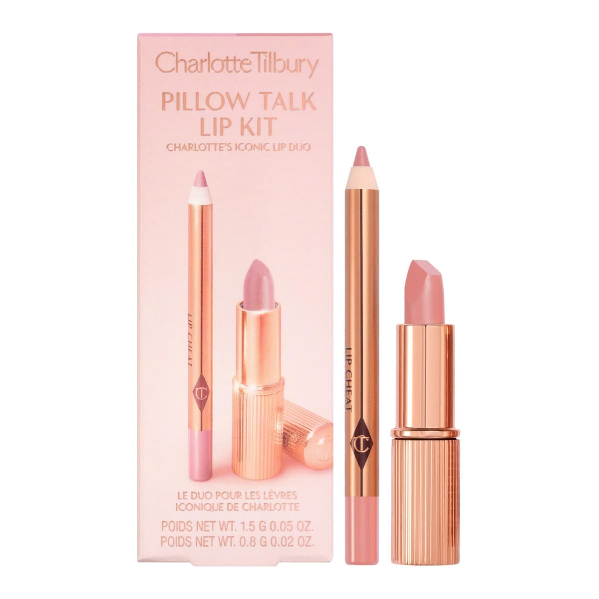 Mini Pillow Talk Lipstick & Liner Set, Pillow Talk Fair