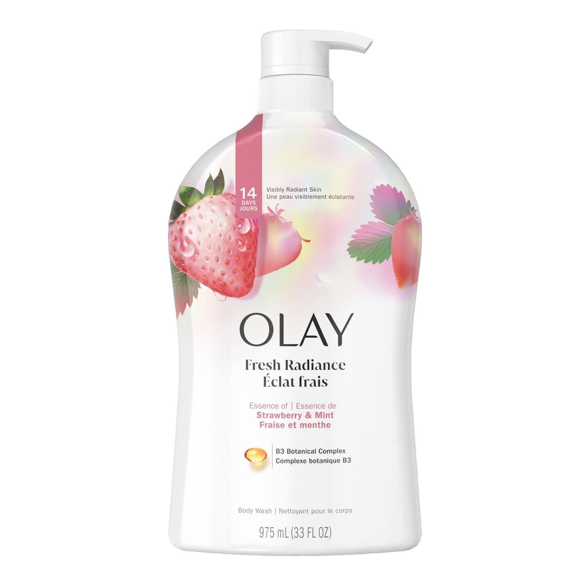 Fresh Outlast Body Wash White Strawberry & Mint