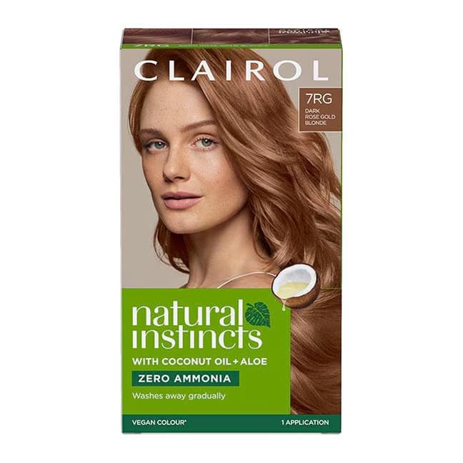 Clairol Natural Instincts Hair Dye 7RG Dark Rose Gold Blonde