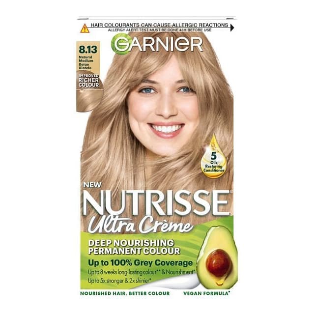 Permanent Hair Dye Medium Beige Blonde 8.13