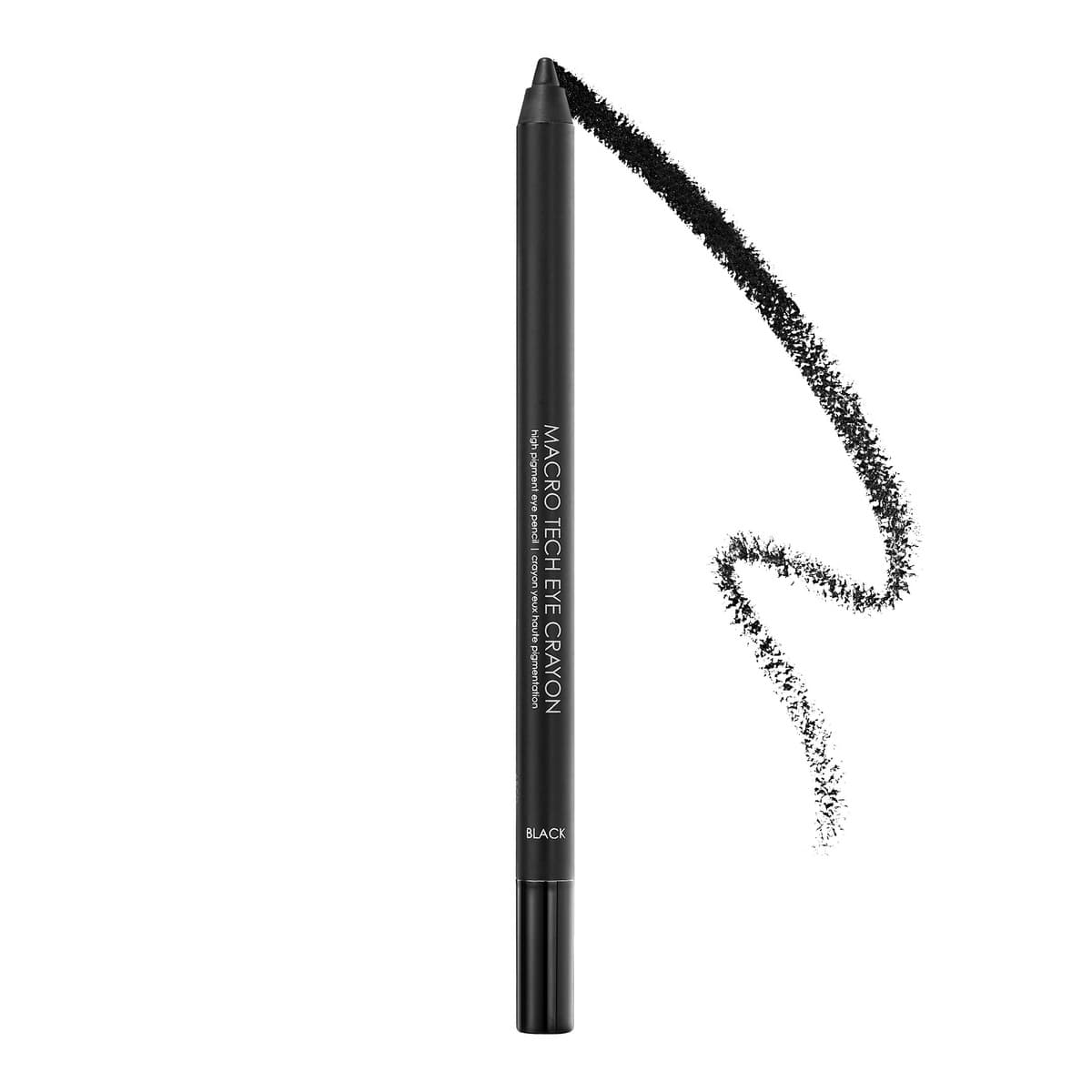 Macro Tech Eye Crayon High Pigment Pencil Eyeliner, Black