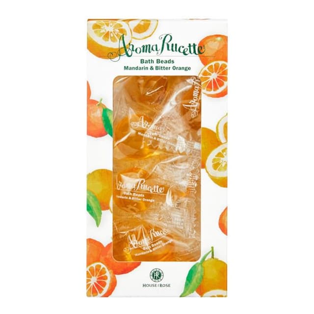 Aroma Rucette Bath Beads Mandarin & Bitter Orange 10 pcs