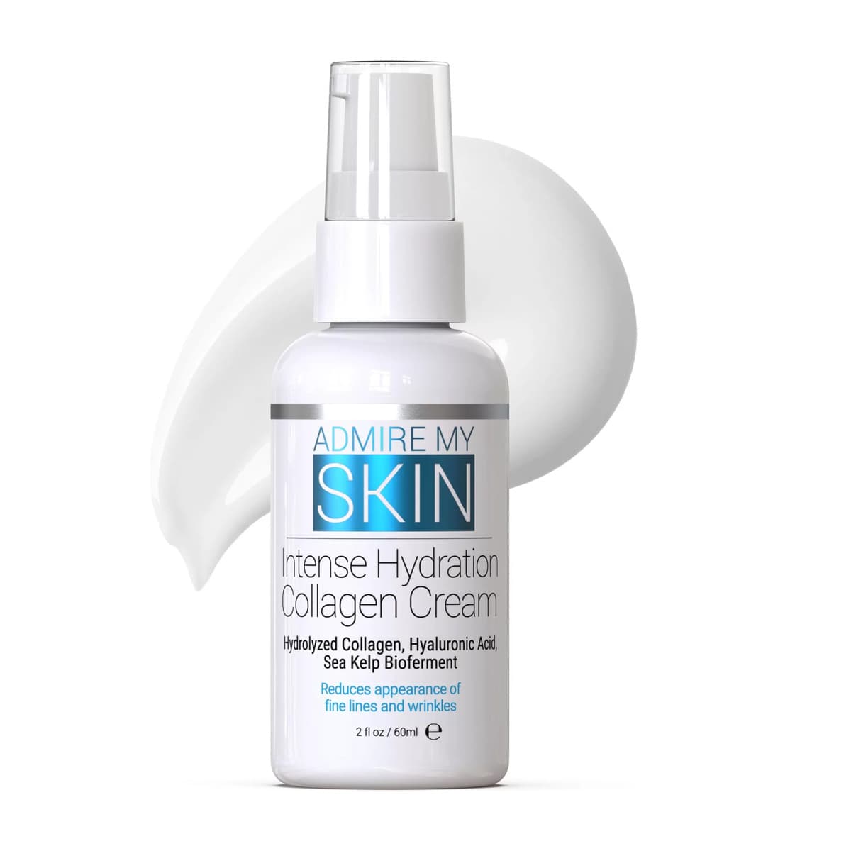 Collagen Cream Moisturizer For Dry Skin - Hyaluronic Acid Cream - Non Comedogenic Hydrating Cream Eliminates Dull Dry Skin