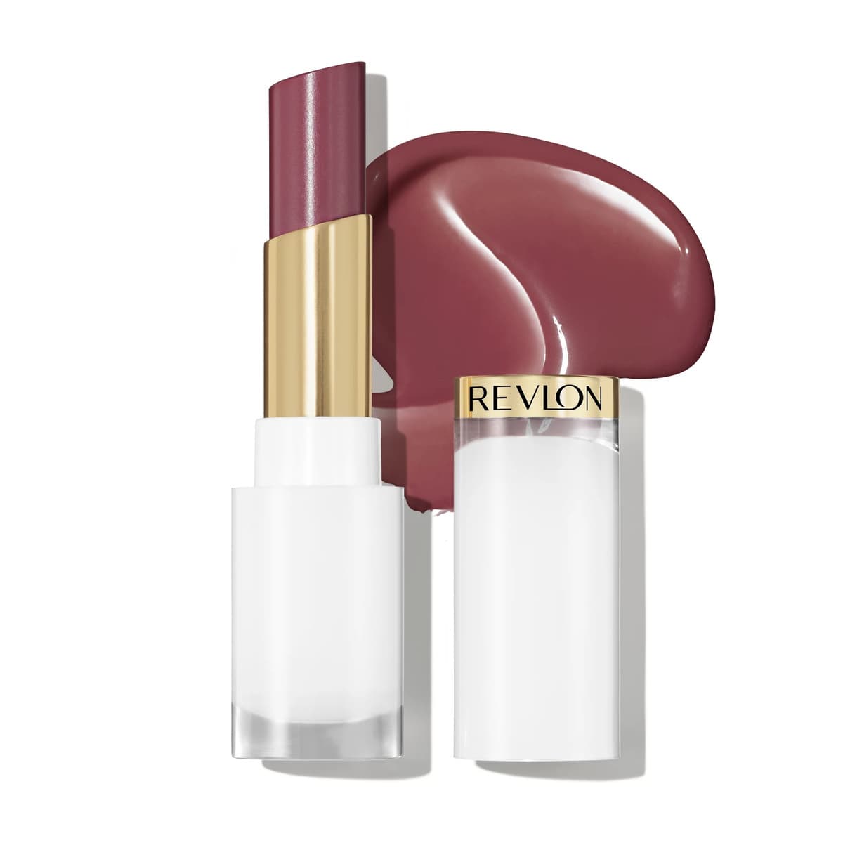 Super Lustrous Glass Shine Tinted Lip Balm - Moisturizing, Glazed Mauve
