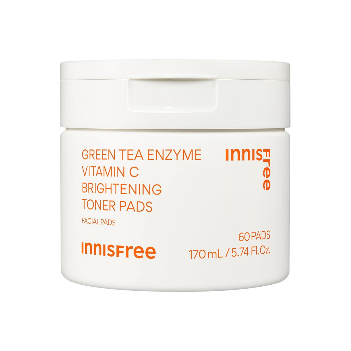 Green Tea Enzyme Vitamin C Brightening + Exfoliating Toner Pads
